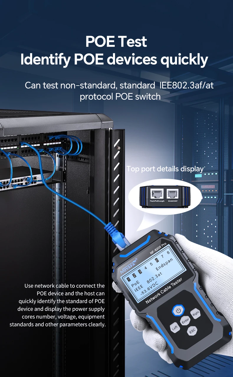 test poe 5-60v noyafa nf8209 pro